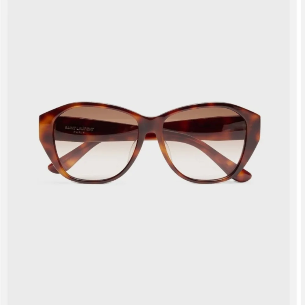 Auth Saint Laurent Brown‎ Tortoiseshell Sunglasses